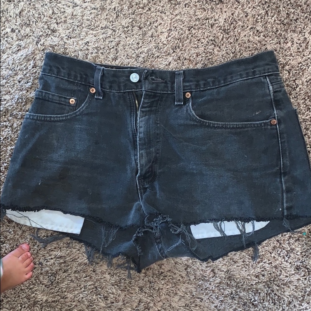 Levi black shorts.